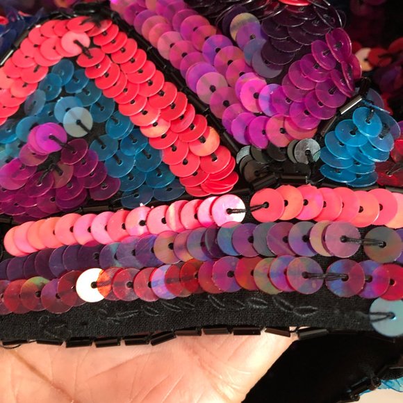 Trina Turk multi colored sequin dress size 4 - Picture 6 of 7